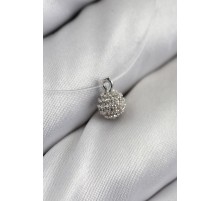 Misineli Topcuk Model Gümüş Renk Hayalet Kolye