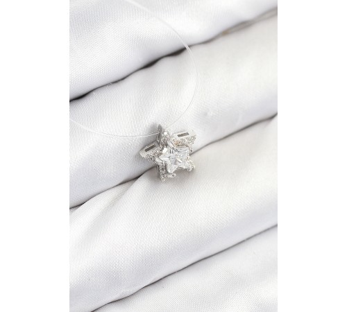 Misineli Yıldız Model Gümüş Renk Hayalet Kolye