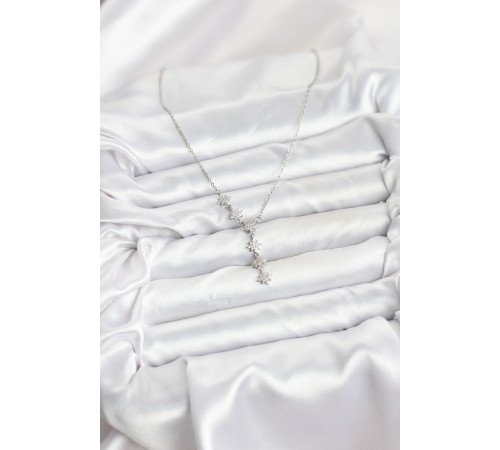 316L Çelik Zincir Gümüş Renk Kutup Yıldızı Model Kadın Kolye