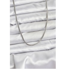 316L Çelik Zincir Gümüş Renk 60 cm Yılan Zincir Kadın Kolye