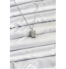 316L Çelik Zincir Gümüş Renk Minimal Kutup Yıldızı Model Kadın Kolye