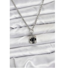 316L Çelik Zincir Gümüş Renk Vintage Model Kadın Kolye