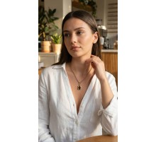 316L Çelik Zincir Gold Renk Vintage Model Kadın Kolye