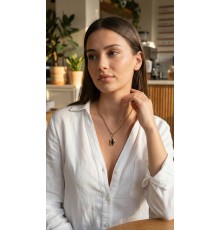 316L Çelik Zincir Gold Renk Vintage Model Kadın Kolye