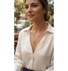 316L Çelik Zincir Gold Renk Model Kadın Kolye