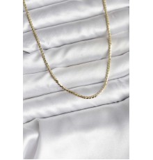 14K Gold Renk Kaplama Ezme Zincir Model CM Kadın Kolye