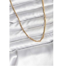 14K Gold Renk Kaplama Topçuk Zincirli Model CM Kadın Kolye