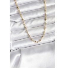 14K Gold Renk Kaplama Topçuklu Zincir Model CM Kadın Kolye