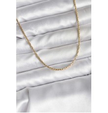 14K Gold Renk Kaplama İnce Zincir Model CM Kadın Kolye