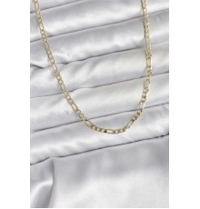 14K Gold Renk Kaplama Kuşgözü Zincir Model Pirinç CM Kadın Kolye