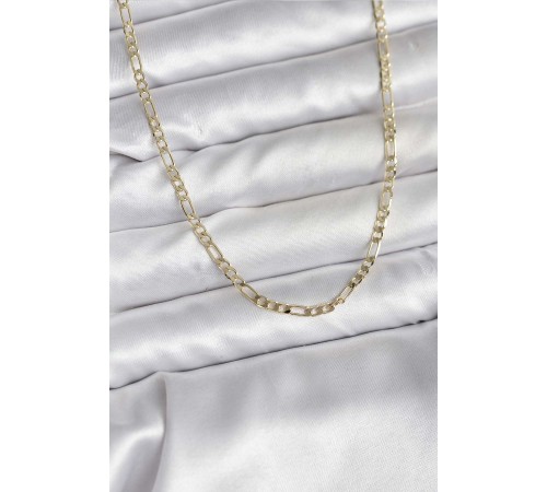 14K Gold Renk Kaplama Kuşgözü Zincir Model Pirinç CM Kadın Kolye