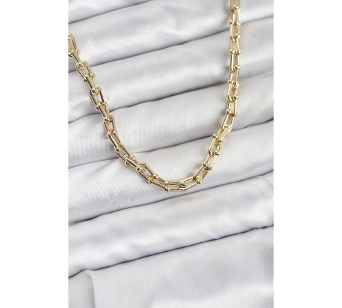 Gold Renk Pirinç Tifani Model Kadın Kolye