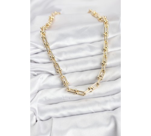 Pirinç Gold Renk Tifani Model Kadın Kolye