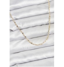 CM 14K Gold Renk Pirinç Gemi Zinciri Model Kadın Kolye