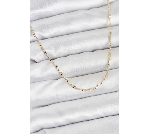 CM 14K Gold Renk Pirinç Gemi Zinciri Model Kadın Kolye
