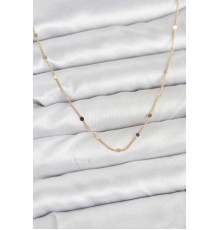 CM 14K Gold Renk Ezme Pul Model 60 cm Kadın Kolye