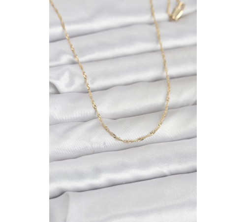 CM 14K Gold Renk Burgu Model 60 cm Kadın Kolye