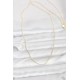 CM 14K Gold Renk İnce Top Zincirli 60 cm Kadın Kolye