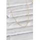 CM 14K Gold Renk İnce Top Zincirli 60 cm Kadın Kolye