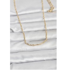 CM 14K Gold Renk Burgu Zincirli 60 cm Kadın Kolye