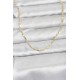 CM 14K Gold Renk Lazerli Zincir Model 60 cm Kadın Kolye
