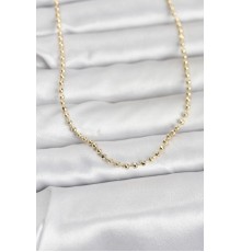 CM 14K Gold Renk Top Zincirli Model 60 cm Kadın Kolye