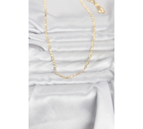 CM 14K Gold Renk Lazer Zincirli Model 60 cm Kadın Kolye