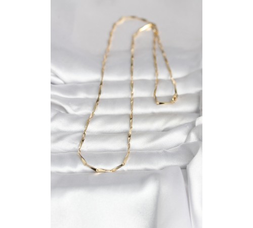 CM 14K Gold Renk Kesme Çubuk Zincirli Model 60 cm Kadın Kolye