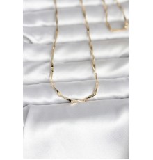 CM 14K Gold Renk Kesme Çubuk Zincirli Model 60 cm Kadın Kolye