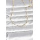 CM 14K Gold Renk Yılan Zincirli Damla Topçuk Model 60 cm Kadın Kolye