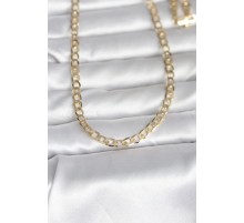 CM 14K Gold Renk Kalın Zincir Model 60 cm Kadın Kolye