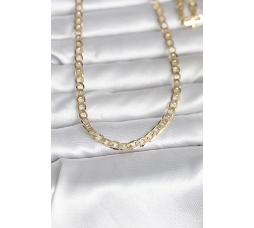 CM 14K Gold Renk Kalın Zincir Model 60 cm Kadın Kolye
