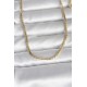 CM 14K Gold Renk Yassı Model 60 cm Kadın Kolye