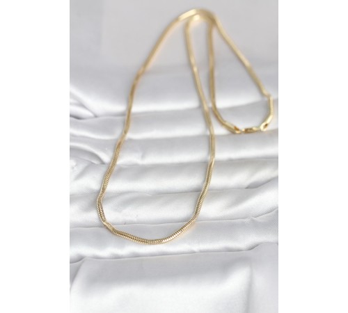 CM 14K Gold Renk Yılan Zincir Model 60 cm Kadın Kolye