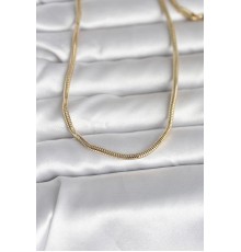 CM 14K Gold Renk Yılan Zincir Model 60 cm Kadın Kolye