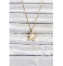 316L Çelik Zincir Gold Renk Deniz Yıldızı Model Kadın Kolye