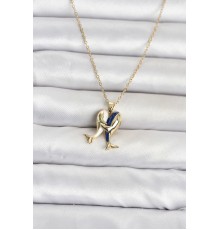 316L Çelik Zincir Gold Renk Dolphin Model Kadın Kolye