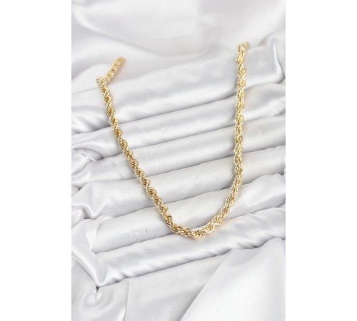 CM Burgu Model Gold Renk Pirinç 60 cm Kadın Kolye