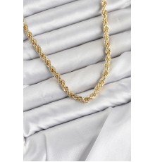 CM Burgu Model Gold Renk Pirinç 60 cm Kadın Kolye