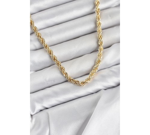 CM Burgu Model Gold Renk Pirinç 60 cm Kadın Kolye
