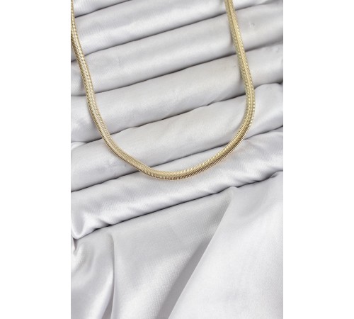 CM Yassı Yılan Zincir Model 60 cm Kadın Kolye
