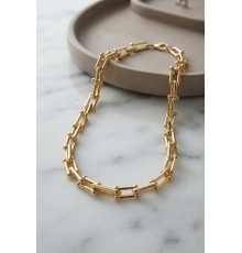 Gold Renk Pirinç Tifani Model Kadın Kolye