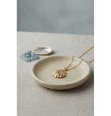 316L Çelik Zincir Gold Renk Shell Model Kolye