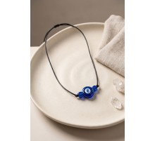 Handmade Bohem Mavi Nazar Kolye