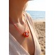 Handmade Bohem Turuncu Nazar Kolye