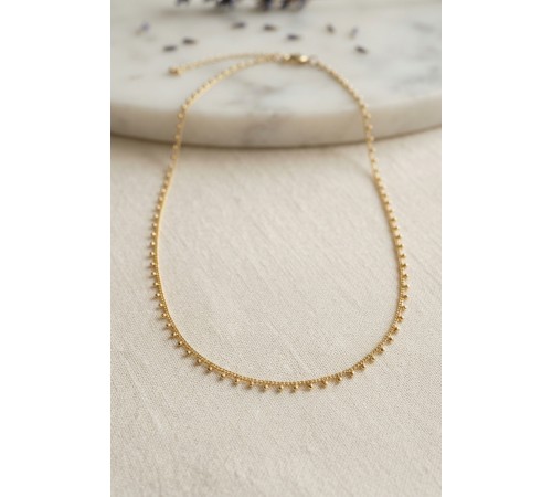 Gold Renk Topçcuk Model 60 cm Kadın Kolye