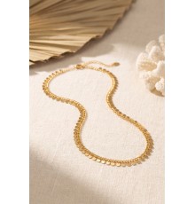 Gold Renk Pul Model 60 cm Kadın Kolye
