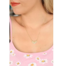 Zirkon Taşlı Bayan Kolye