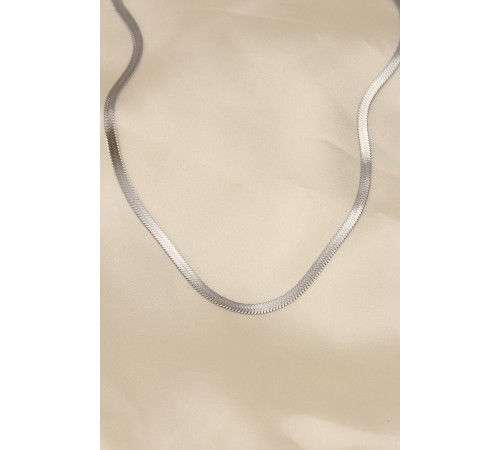 316L Çelik Silver Renk 45 cm İtalyan Zincir Model Kadın Kolye