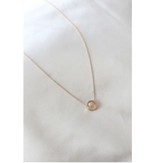 Gold Renk Minimal Kalp Figür Kadın Kolye